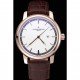 Vacheron Constantin Patrimony Contemporary Gold Case White Dial Brown Leather Strap 622307