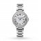 Swiss Ballon Bleu de Cartier watch, 33 mm, steel, diamonds