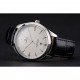 Omega Tresor Master Co-Axial White Dial Stainless Steel Case Black Leather Strap