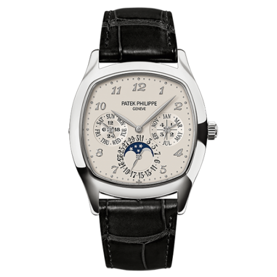 AAA Replica Patek Philippe Perpetual Calendar Silver Watch 5940G-001