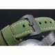 Panerai Luminor Marina Ion Plated Stainless Steel Bezel Green Leather Bracelet 622312
