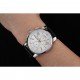 Montblanc Chronograph White Dial Black Leather Bracelet Silver Case 1454114