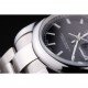 Rolex Datejust Polished Silver Bezel Black Dial 7467