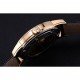 Swiss Vacheron Constantin Patrimony Traditionnelle Gold Case Black Leather Bracelet 622558