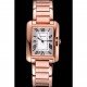 Cartier Tank Anglaise 30mm White Dial Rose Gold Case And Bracelet