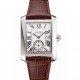 Swiss Cartier Tank MC White Dial Stainless Steel Case Brown Leather Strap