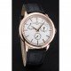 Vacheron Constantin Patrimony Power Reserve White Dial Gold Case Black Leather Bracelet 1454264