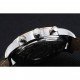 Breitling Transocean Black Dial Black Leather Strap Rose Gold Bezel 98203
