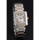 Swiss Cartier Tank Francaise Steel Case White Dial Roman Numerals Two Tone Bracelet 622648