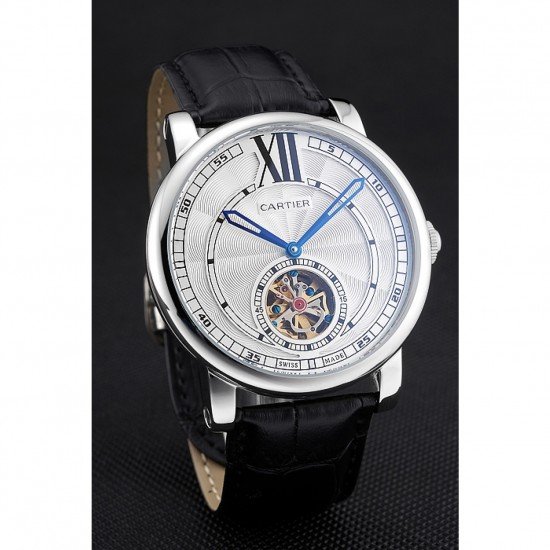 Cartier Rotonde Flying Tourbillon White Dial 621938