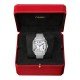 Swiss Santos de Cartier watch, Medium model, automatic, steel, interchangeable metal and leather bracelets