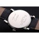 Cartier Rotonde Date Black Dial Stainless Steel Case Black Leather Strap