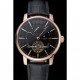 Vacheron Constantin Tourbillion Power Reserve Black Dial Gold Case Black Leather Bracelet 1454271