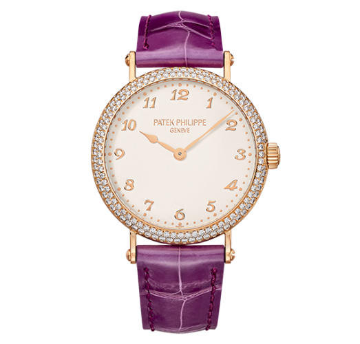 AAA Replica Patek Philippe Calatrava Rose Diamond Watch 7200/200R-001