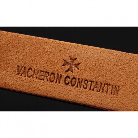 Vacheron Constantin Patrimony Diamond Rose Gold Dial Rich Maroon Leather Bracelet