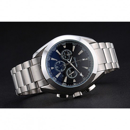 Omega Seamaster Aqua Terra Chronograph Blue Dial Stainless Steel Bracelet 622528