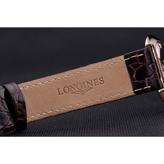 Longines La Grande Classique White Dial Brown Leather Band Homme 622136