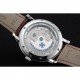 Vacheron Constantin Tourbillion Power Reserve White Dial Silver Case Brown Leather Bracelet 1454275