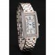 Cartier Tank Americaine White Dial Diamond Bezel Stainless Steel Case Two Tone Bracelet 1453778