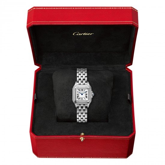 Swiss Panthère de Cartier watch, small model, Small model, steel