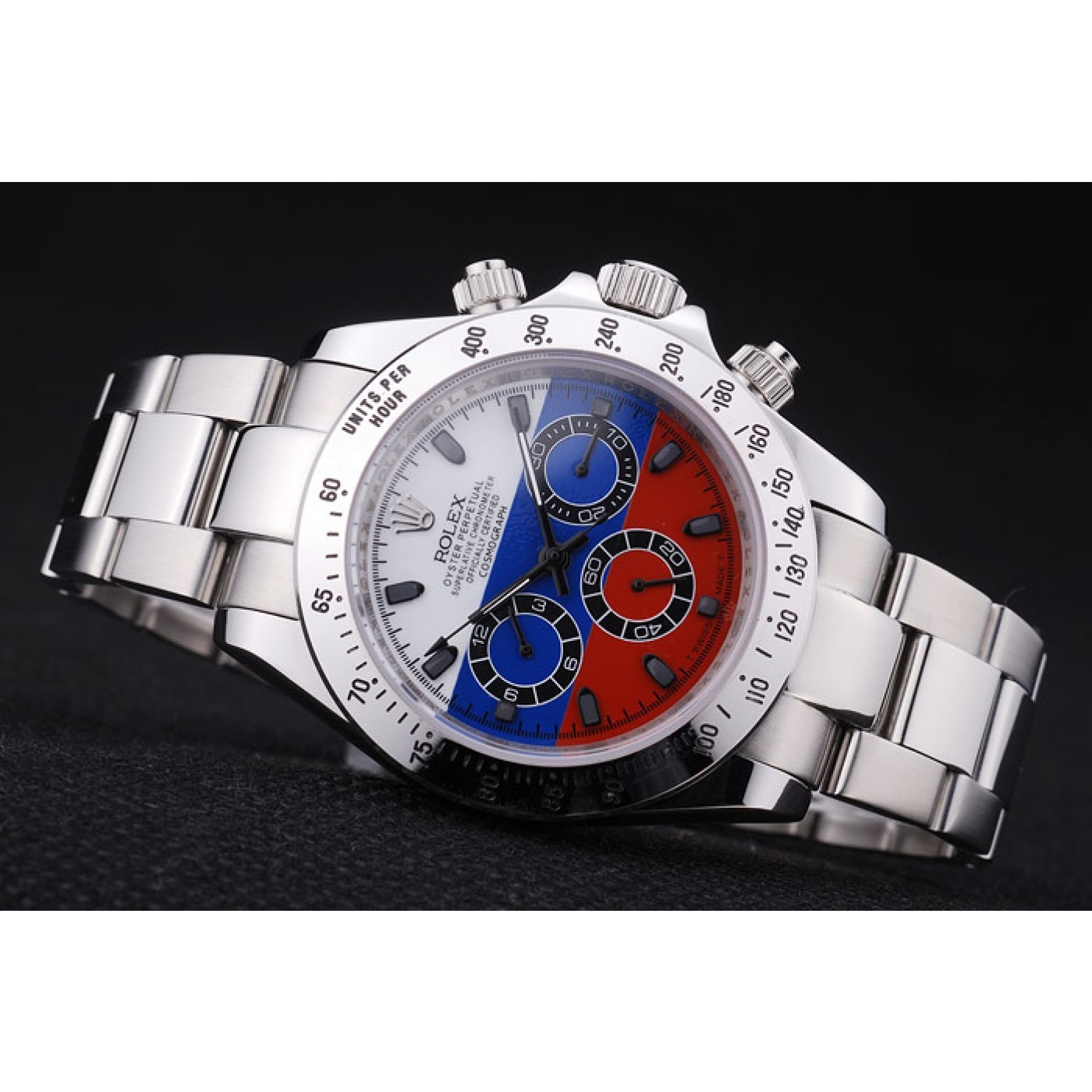 RepTime Watches Rolex Cosmograph Daytona Silver Bracelet Russian Flag Dial 7473