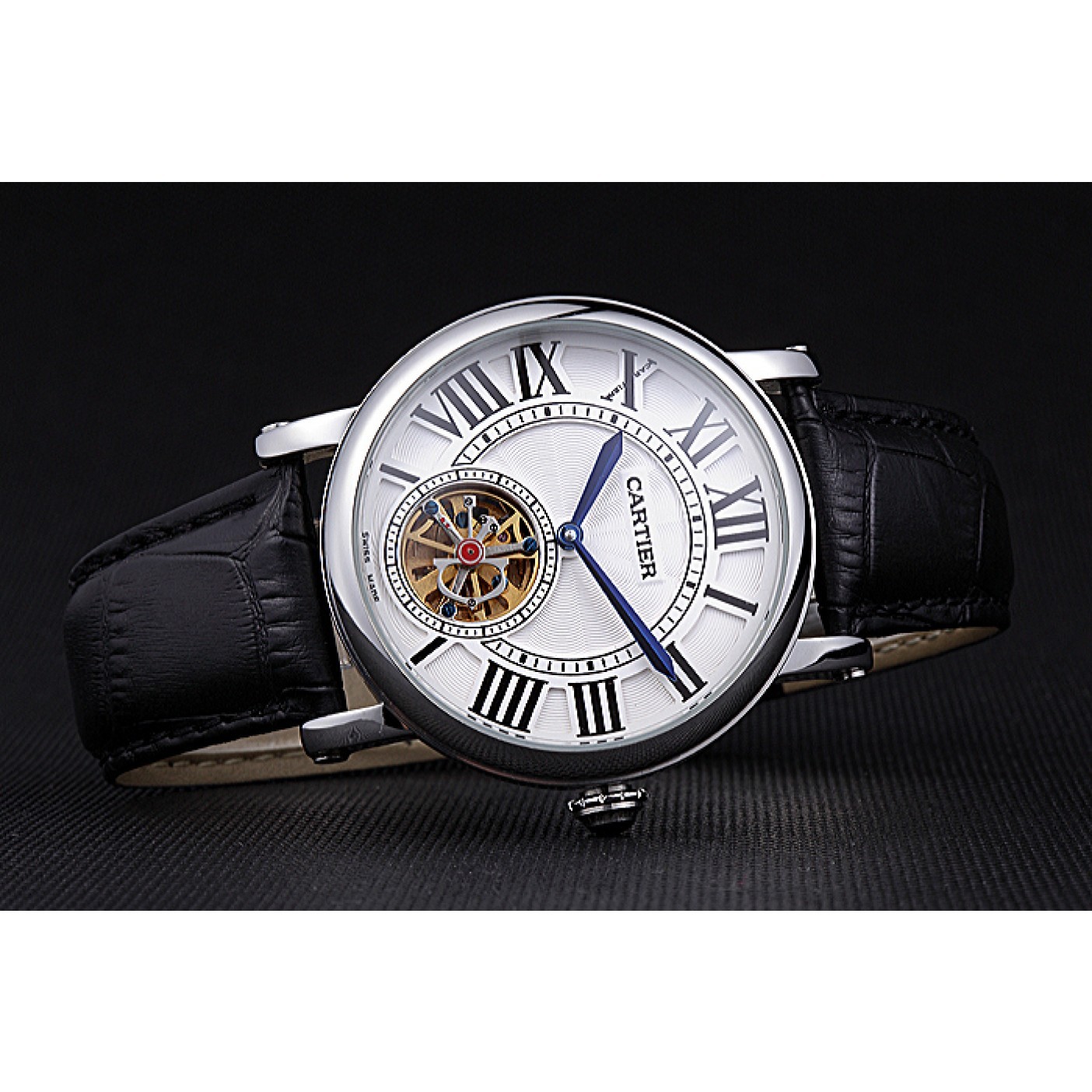 Cartier Rotonde Flying Tourbillon White Dial 621956