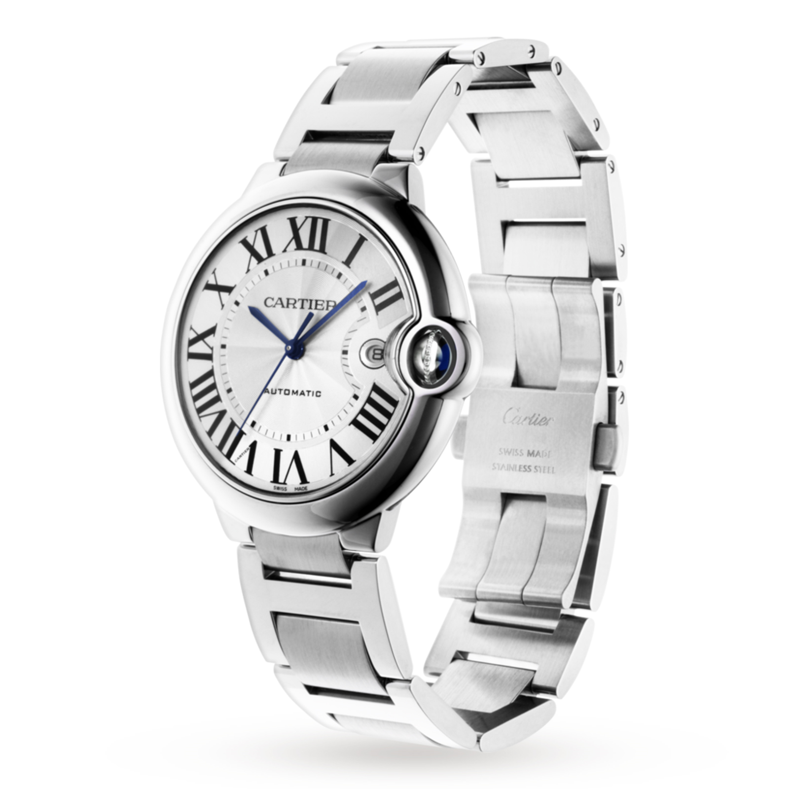 Swiss Ballon Bleu de Cartier watch, 42 mm, steel