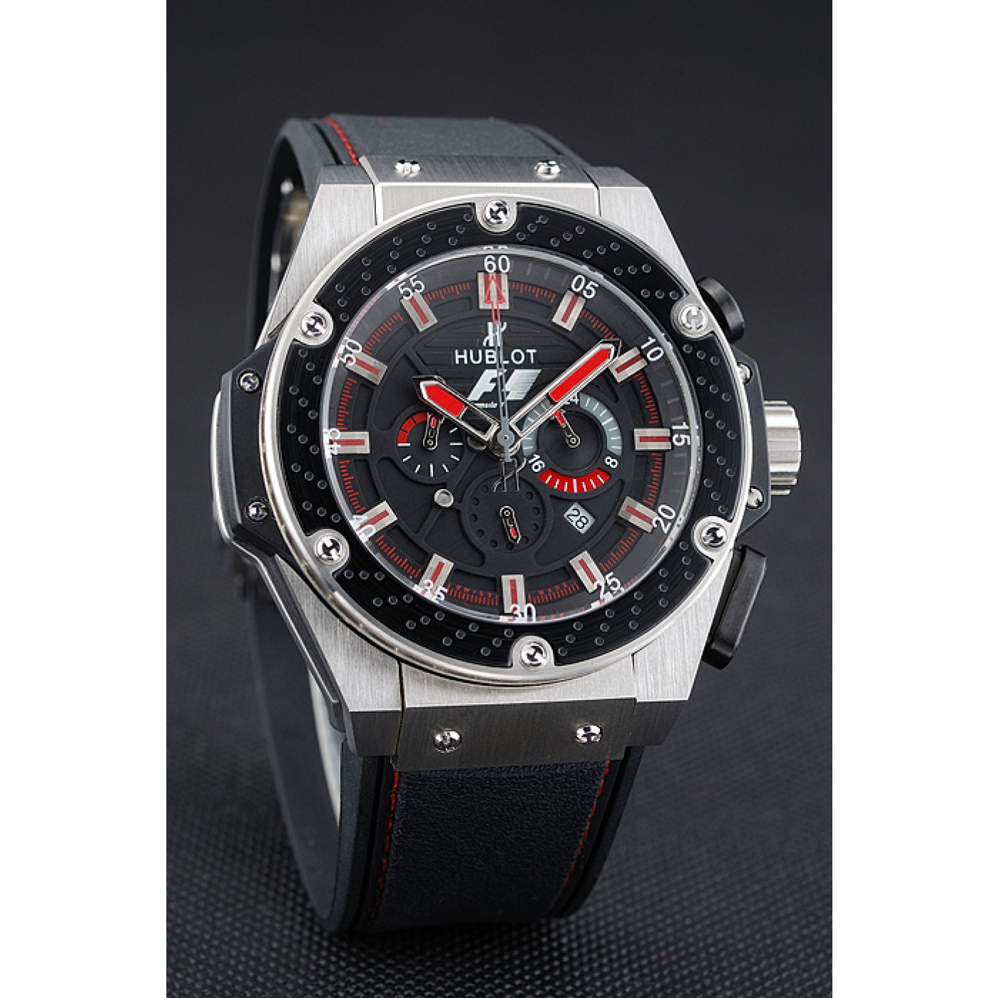 Hublot Big Bang King Power Formula 1 Stainless Steel Case Black Dial 622248