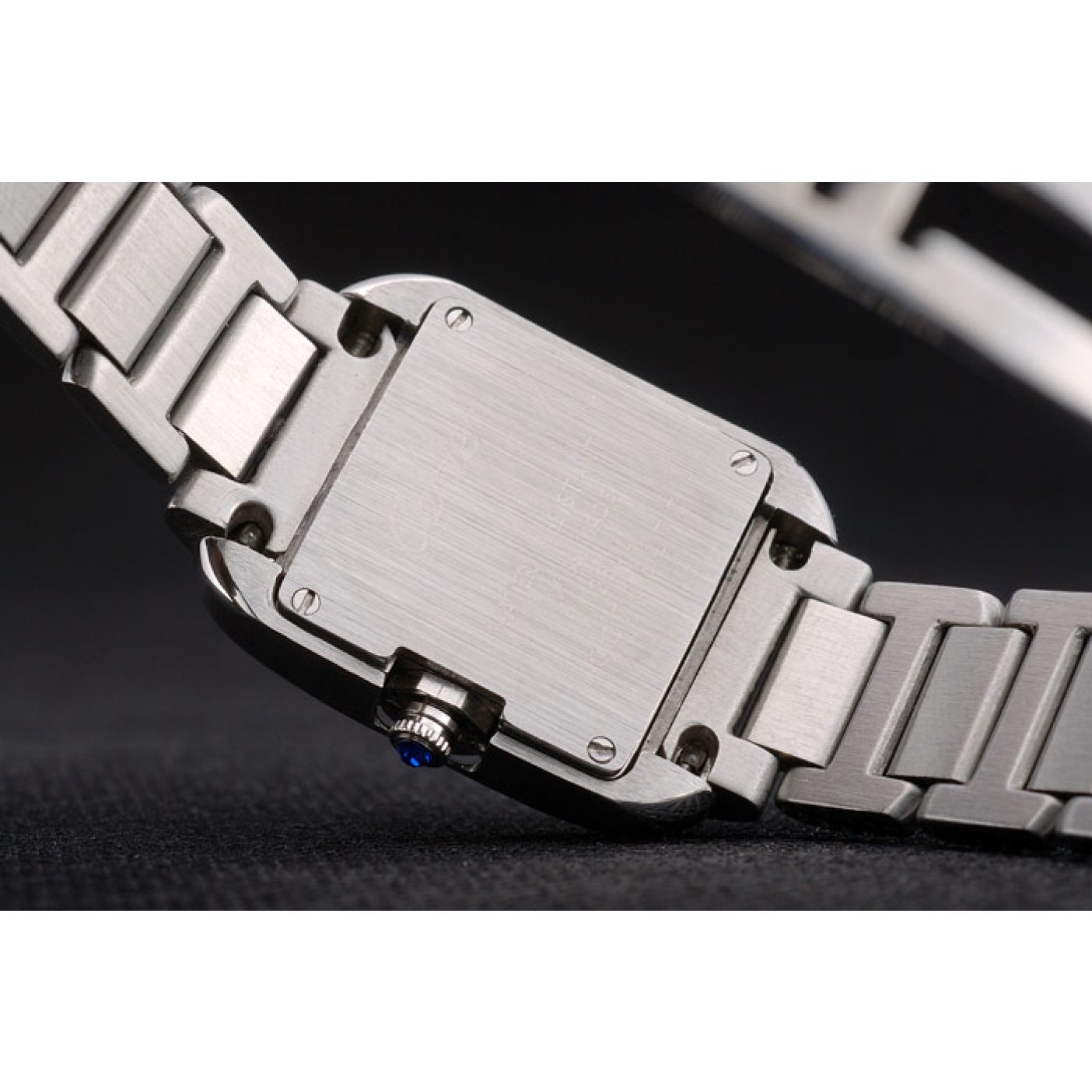 Cartier Tank Anglaise 23mm Silver Dial Stainless Steel Case And Bracelet