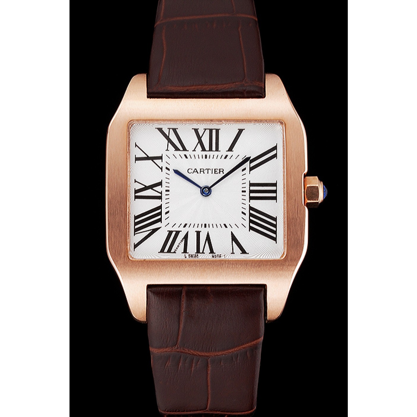 Cartier Santos 100 Diamond Rose Gold Bezel 621932