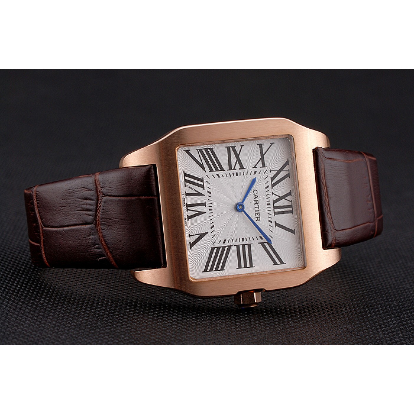 Cartier Santos 100 Diamond Rose Gold Bezel 621932