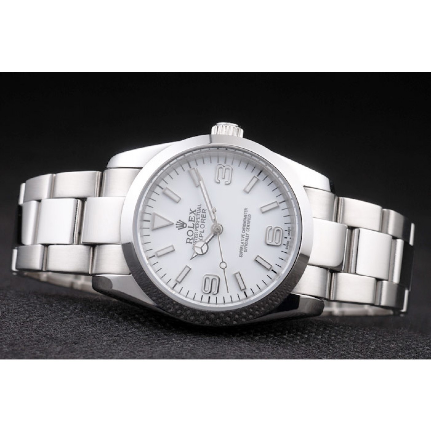 Rolex Explorer Polished Stainless Steel White Dial 98086