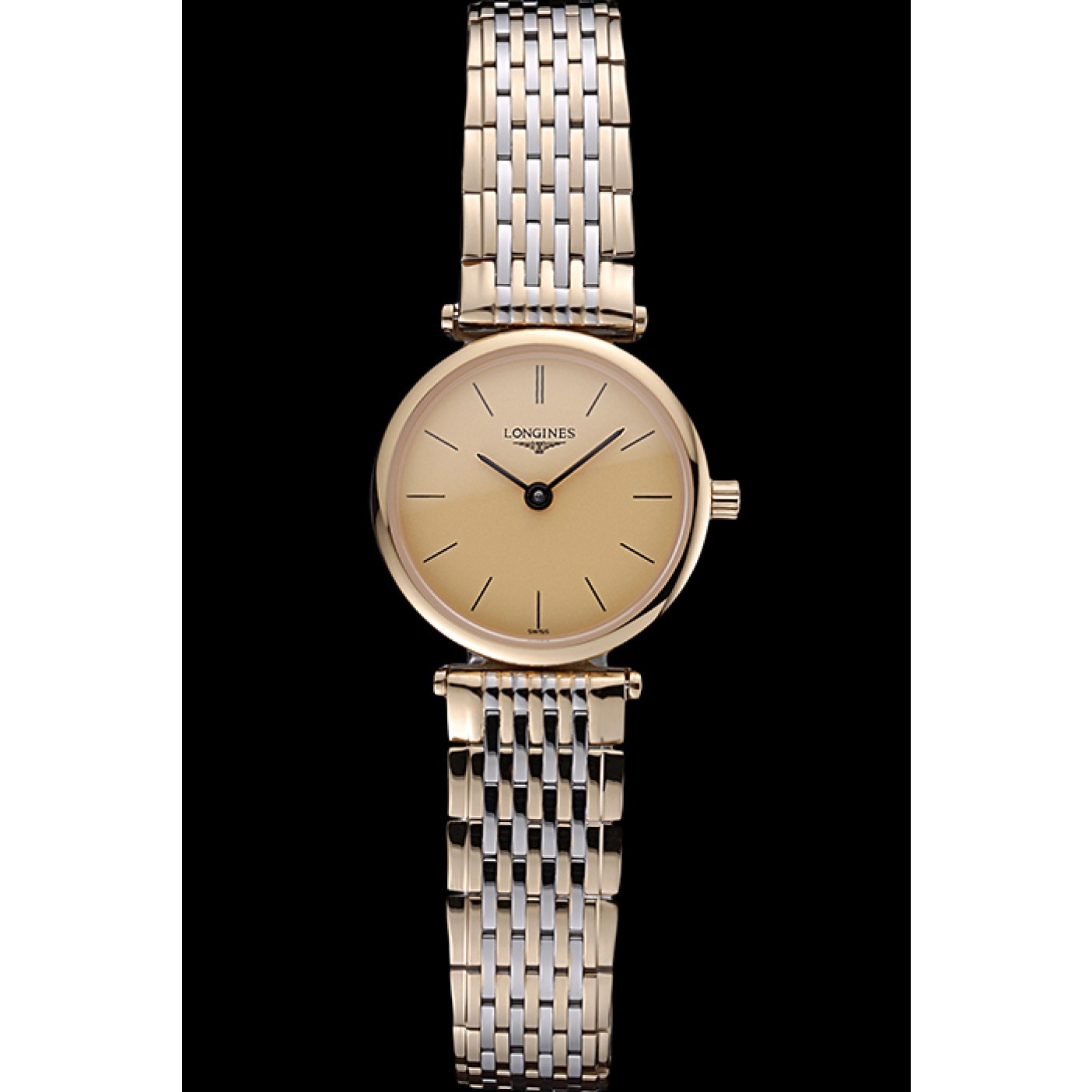 Longines La Grande Classique Two Tone Band Champagne Dial Femme 622096