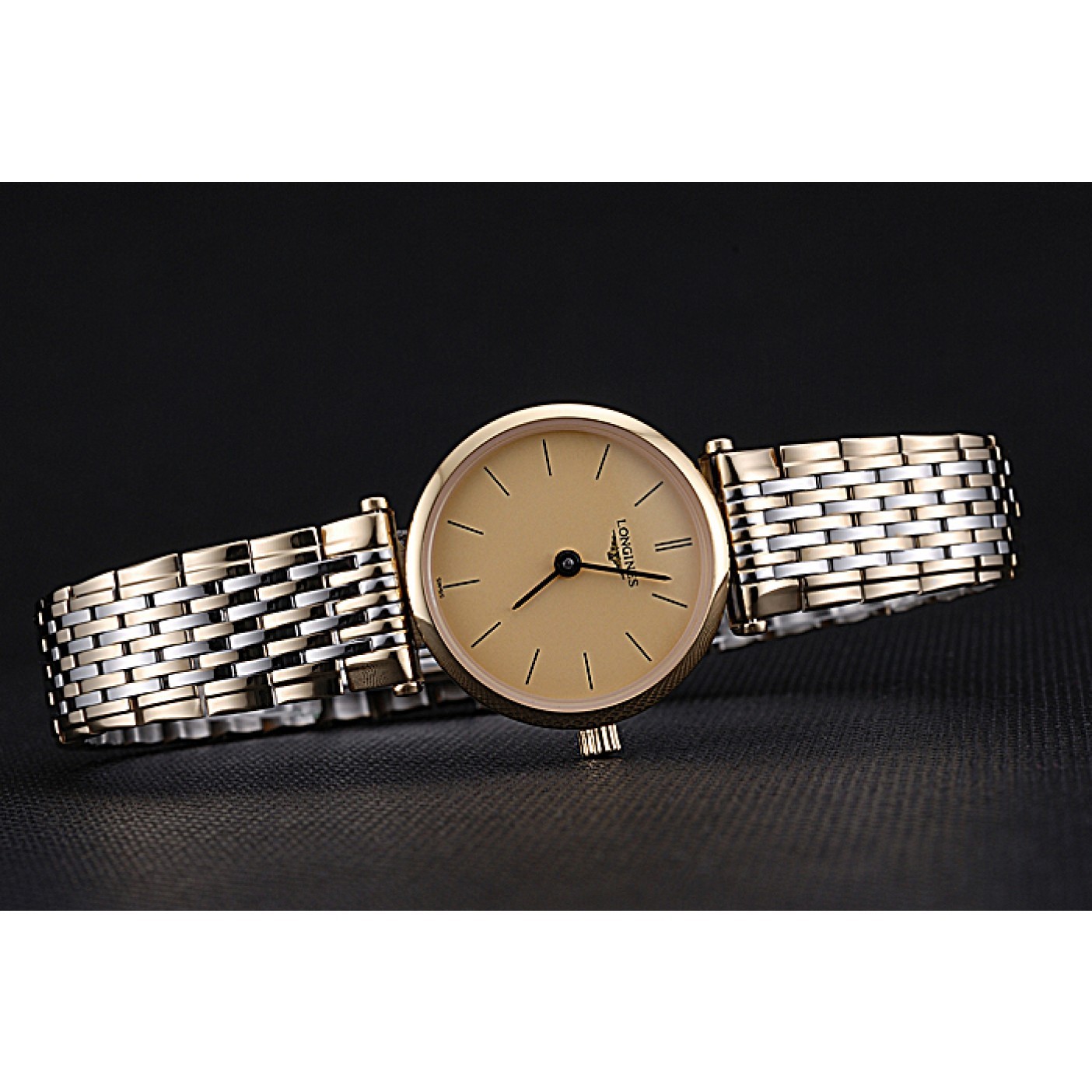 Longines La Grande Classique Two Tone Band Champagne Dial Femme 622096