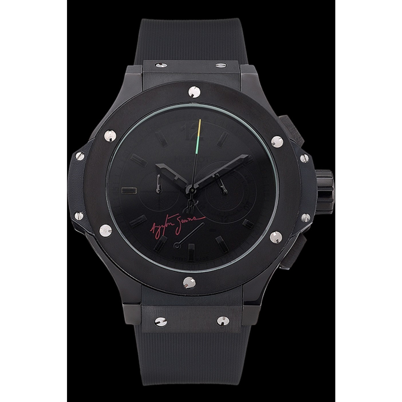 Hublot Limited Edition Ayrton Senna 2009 Black Dial Watch 98073