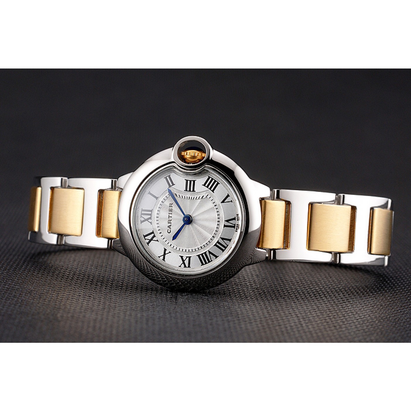 Cartier Ballon Bleu 30mm White Dial Stainless Steel Case Two Tone Bracelet