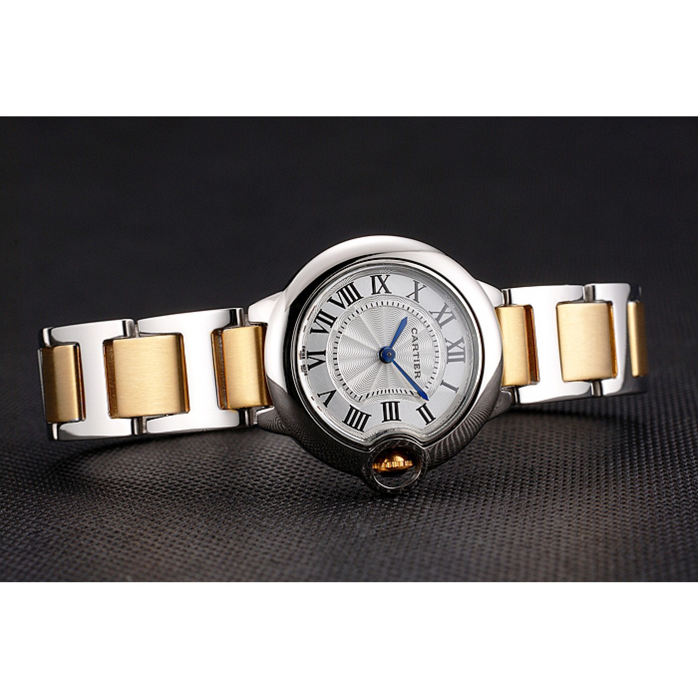 Cartier Ballon Bleu 30mm White Dial Stainless Steel Case Two Tone Bracelet