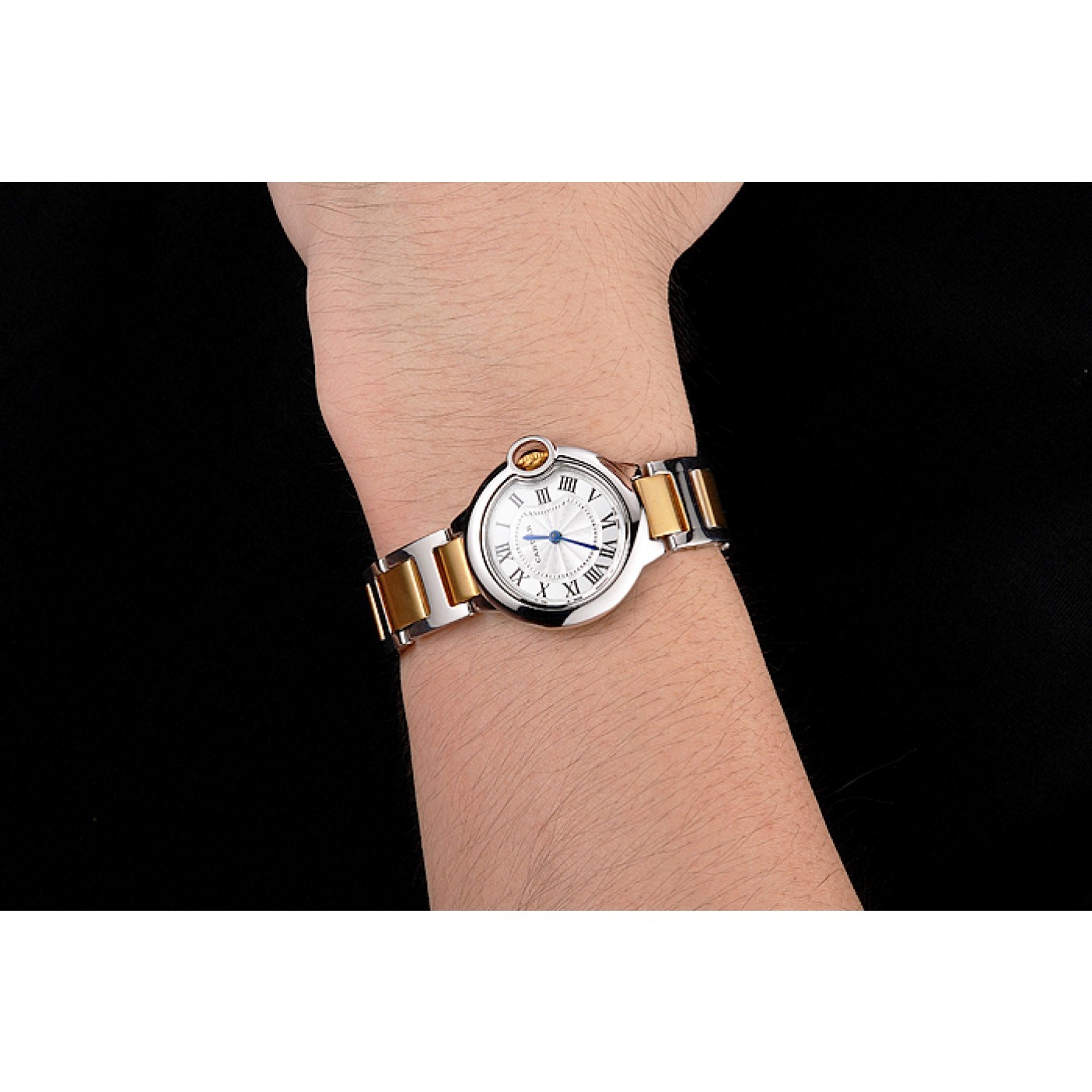 Cartier Ballon Bleu 30mm White Dial Stainless Steel Case Two Tone Bracelet