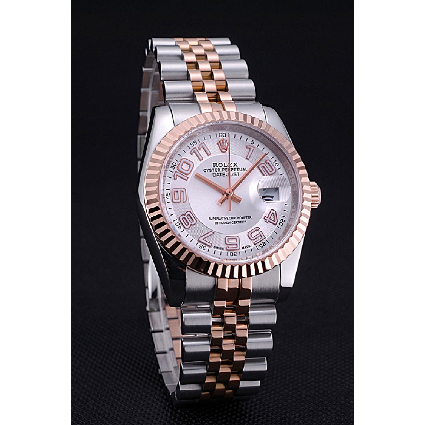 Affordable Rolex DateJust White Dial Stainless Steel and Gold Bracelet 622544