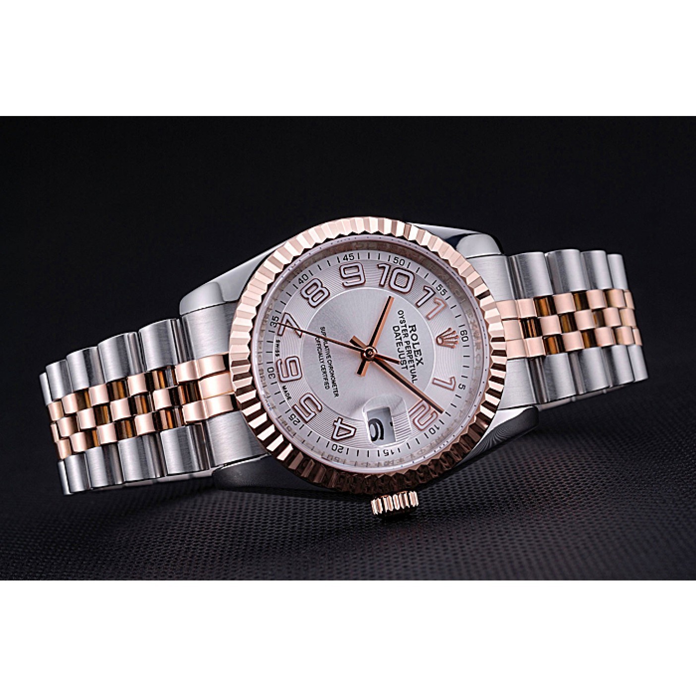 Rolex DateJust White Dial Stainless Steel and Gold Bracelet 622544