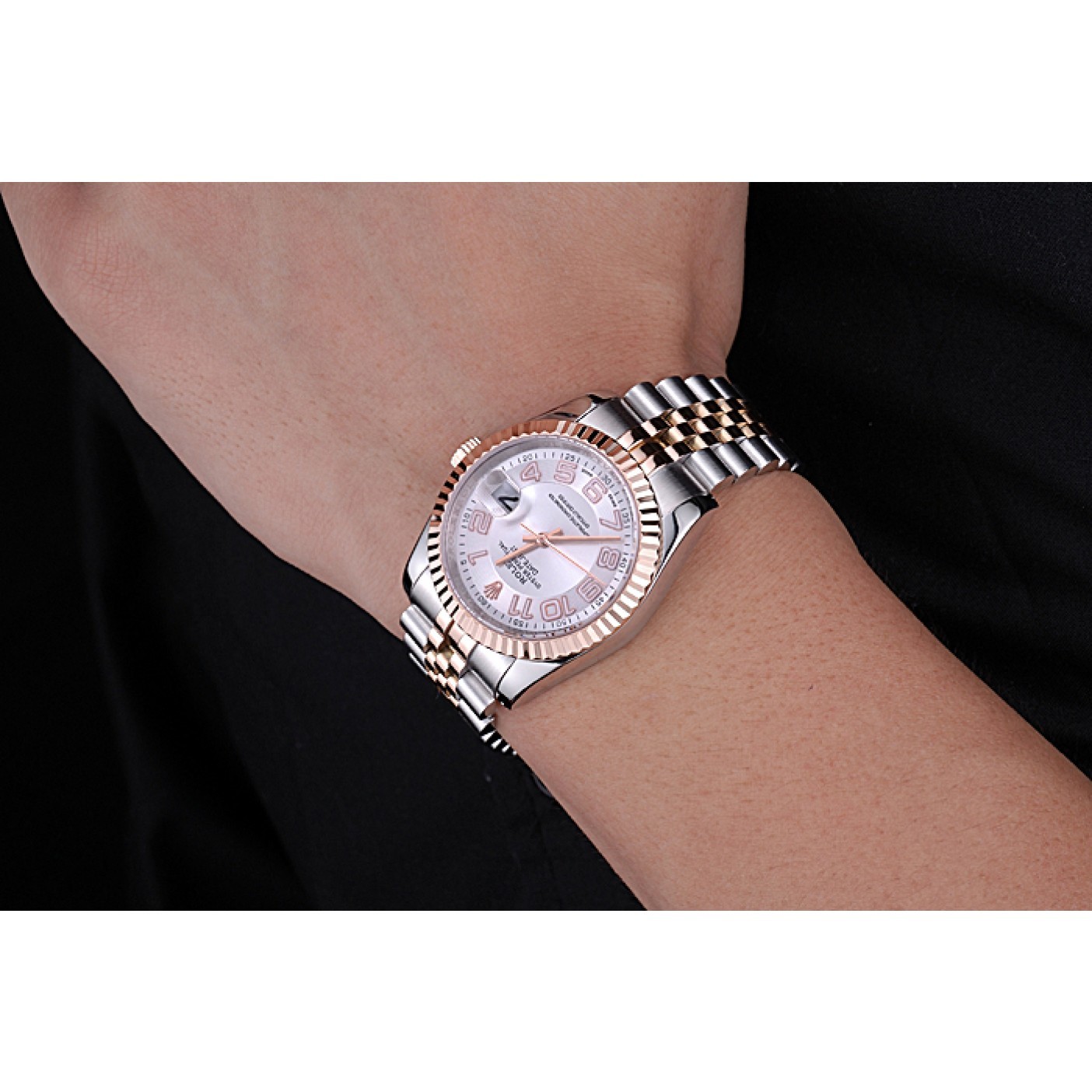 Affordable Rolex DateJust White Dial Stainless Steel and Gold Bracelet 622544