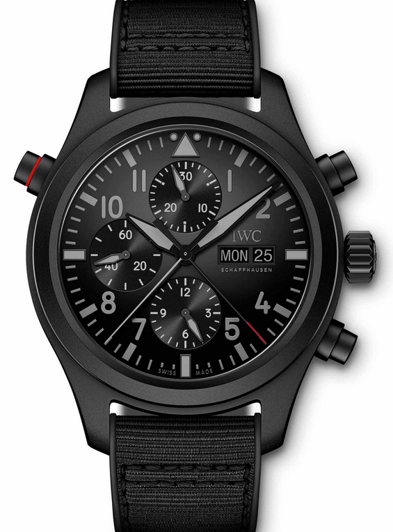 AAA Replica IWC Pilot’s Double Chronograph TOP GUN Ceratanium Watch IW371815