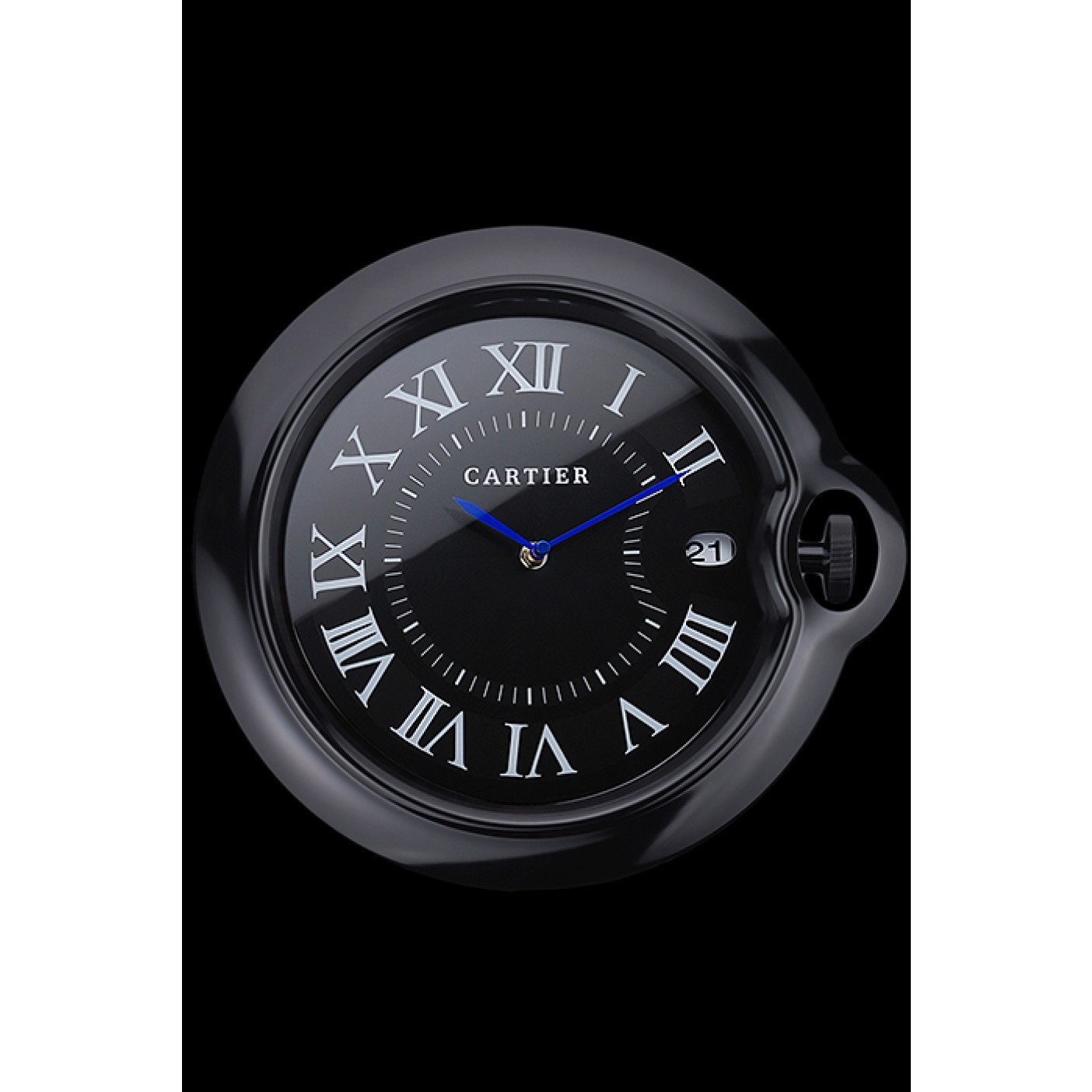 Cartier Bleu de Ballon Wall Clock Black 622466