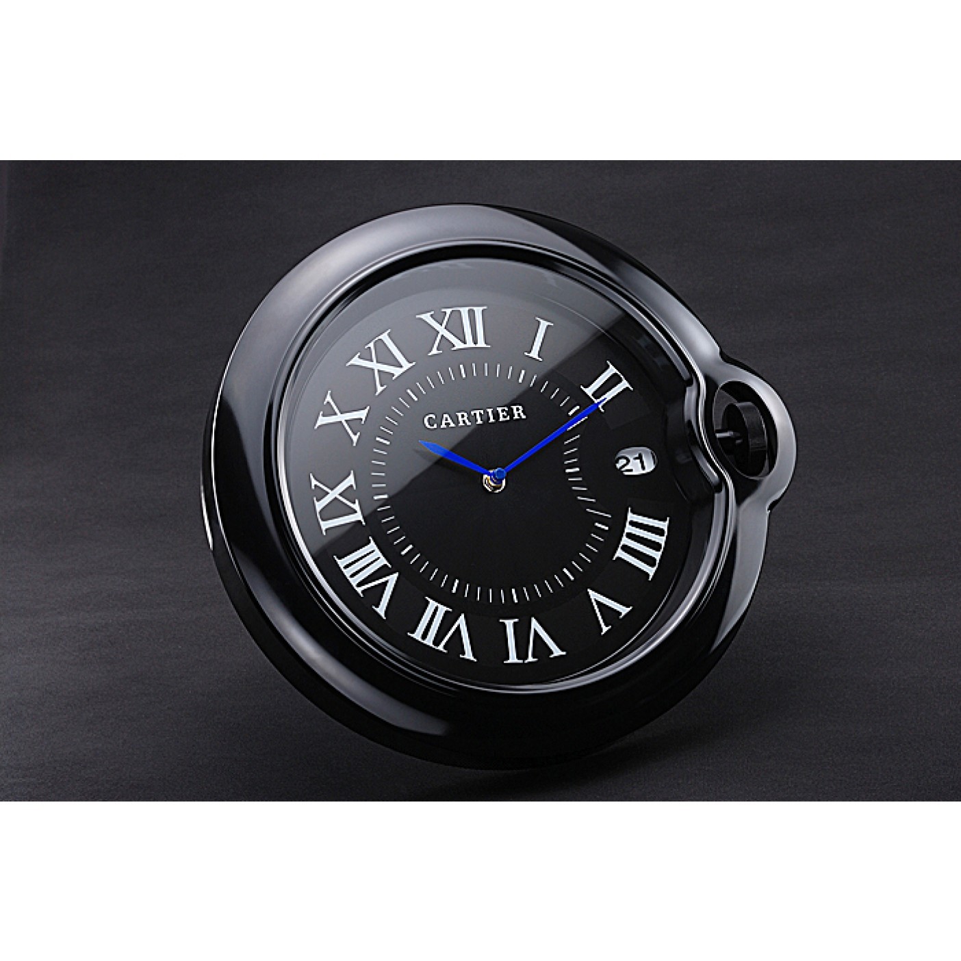 Cartier Bleu de Ballon Wall Clock Black 622466