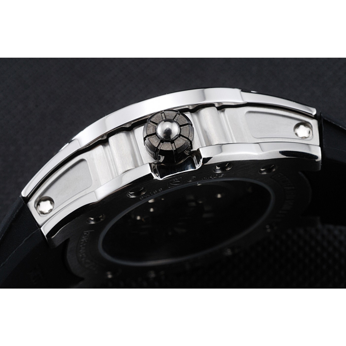 Richard Mille RM 033 Extra Flat Automatic Diamond Case Black Rubber Bracelet 1454195