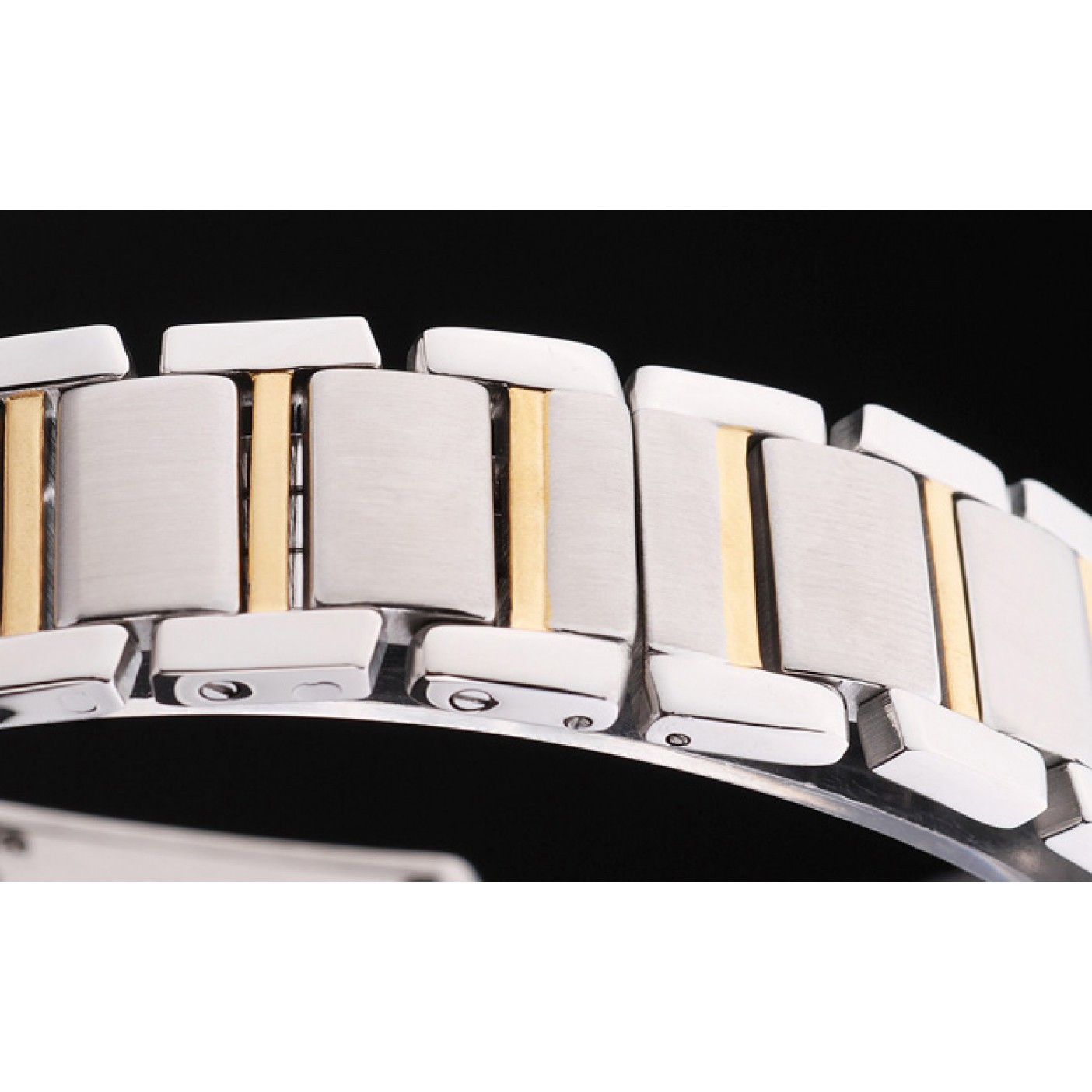 Cartier Tank Francaise 29mm White Dial Stainless Steel Case Two Tone Bracelet