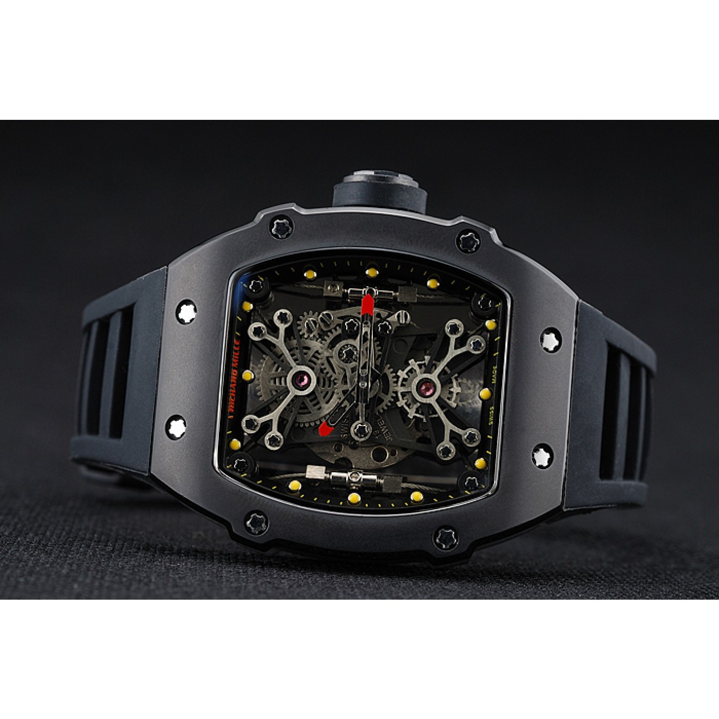 Richard Mille Tourbillion Rafael Nadal RM 27-01 Black Case Black Rubber Bracelet 1454253