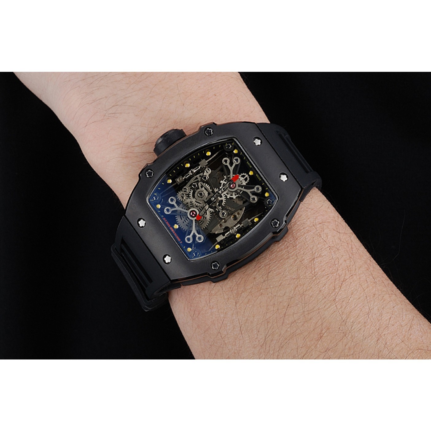 Richard Mille Tourbillion Rafael Nadal RM 27-01 Black Case Black Rubber Bracelet 1454253