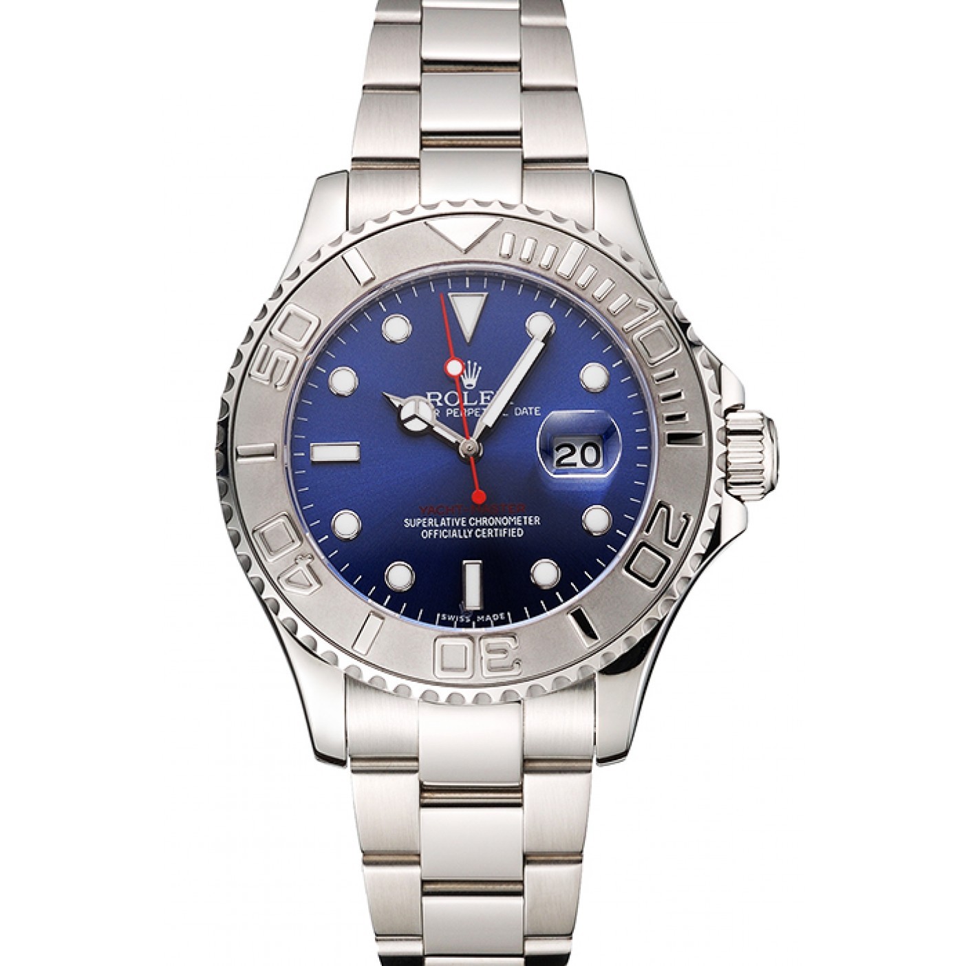 RepTime Watches Rolex Yacht-Master Blue Dial Stainless Steel Case And Bracelet