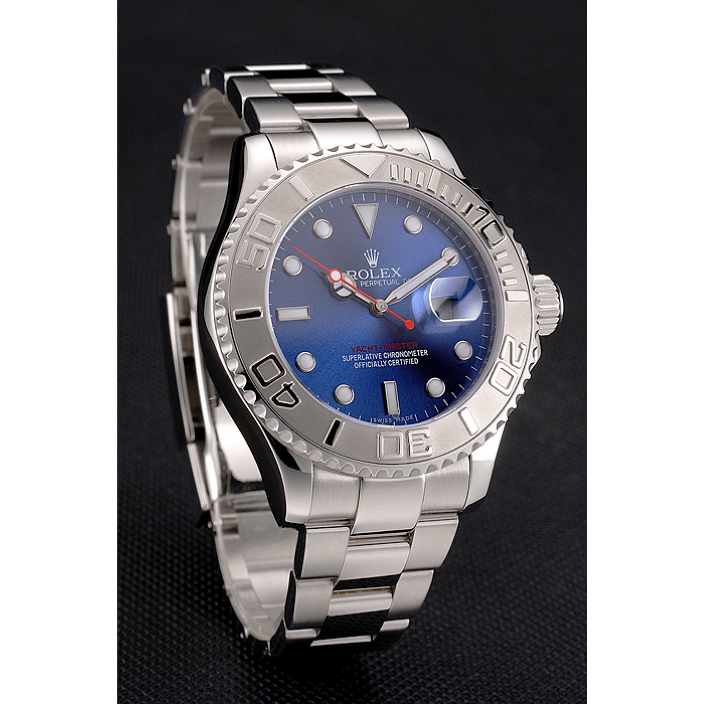 Rolex Yacht-Master Blue Dial Stainless Steel Case And Bracelet